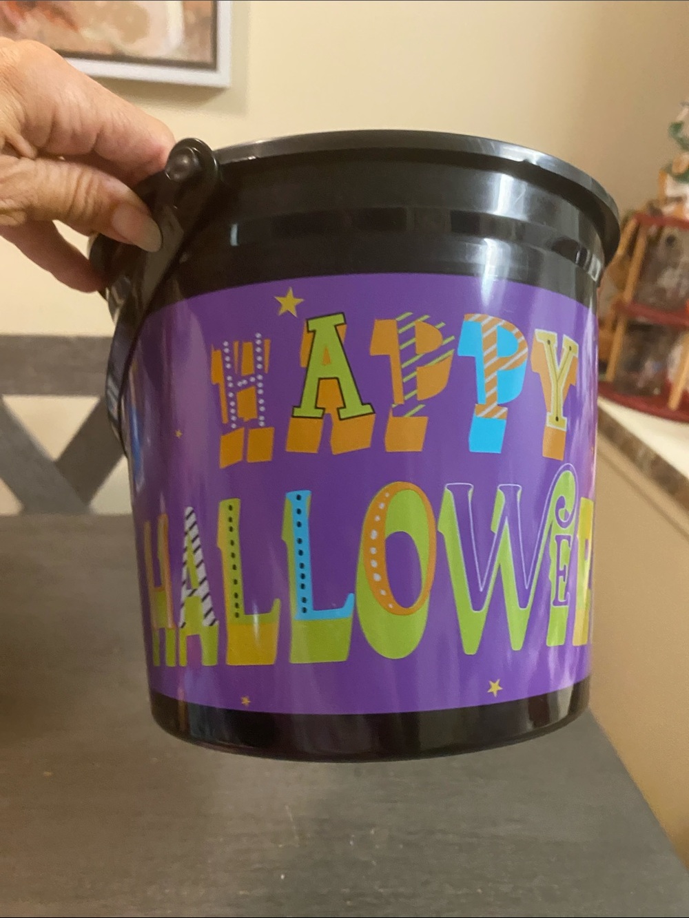 Halloween Happy Halloween Candy Bucket - Purple